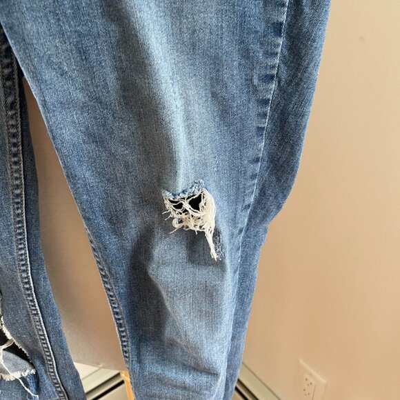 Free People Great Heights Frayed Skinny Jeans Mid Rise Medium Wash Womens 28 - Picture 2 of 7
